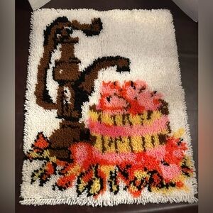 Vintage latchhook rug